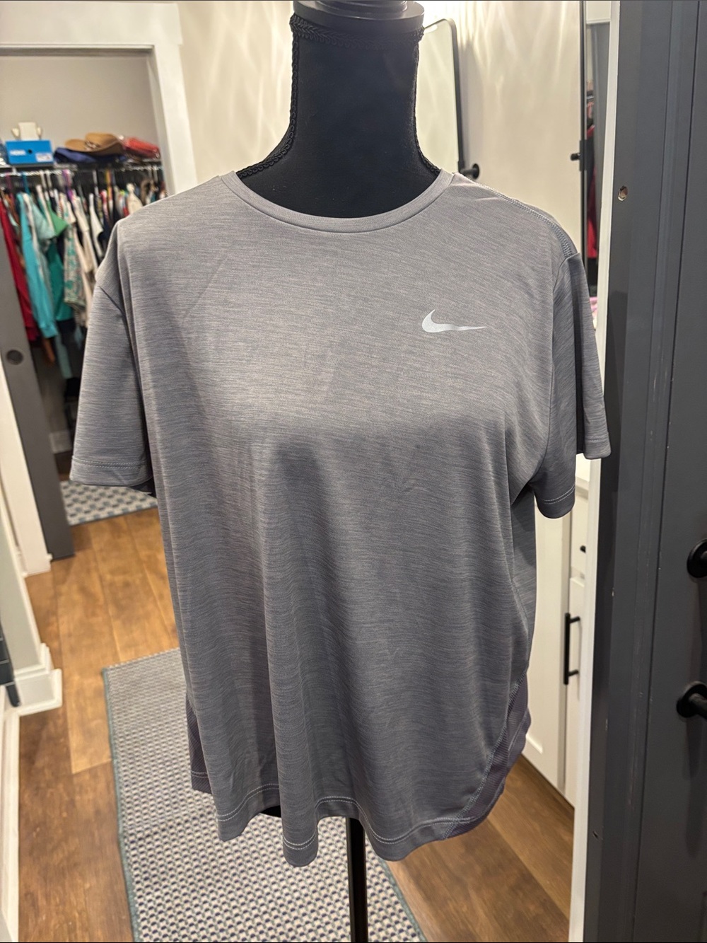 Nike Short Sleeve Dri-FIT Tee - Heather Gray
